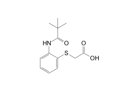 2-({2-[(2,2-Dimethylpropanoyl)amino]phenyl}thio)acetic acid