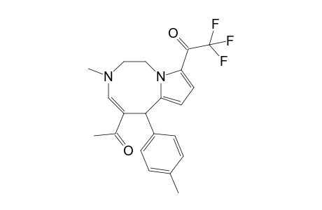 1-[5-Acetyl-3-methyl-6-(4-methylphenyl)-1,2,3,6-tetrahydropyrrolo[1,2-d][1,4]diazocin-9-yl]-2,2,2-trifluoroethanone