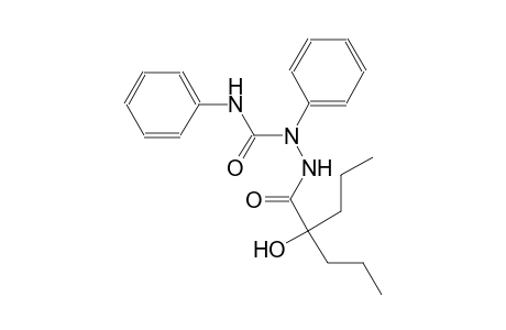 pentanoic acid, 2-hydroxy-2-propyl-, 2-phenyl-2-[(phenylamino)carbonyl]hydrazide