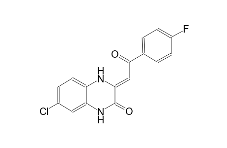 (3Z)-7-chloro-3-[2-(4-fluorophenyl)-2-oxoethylidene]-3,4-dihydro-2(1H)-quinoxalinone