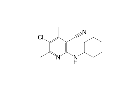 3-Pyridinecarbonitrile, 5-chloro-2-(cyclohexylamino)-4,6-dimethyl-
