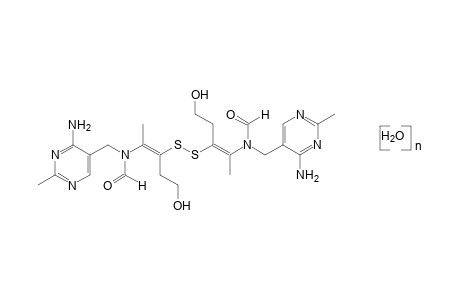 N,N'-{dithiobis[2-(2-hydroxyethyl)-1-methylvinylene]}bis{N-[(4-amino-2-methyl-5-pyrimidinyl)methyl]formamide}, hydrated