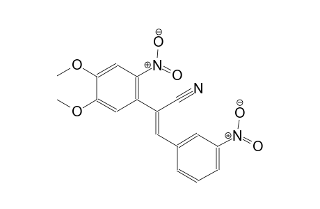 (2Z)-2-(4,5-dimethoxy-2-nitrophenyl)-3-(3-nitrophenyl)-2-propenenitrile