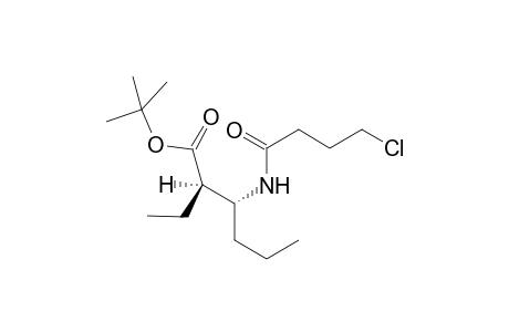 t-Butyl (3R)-3-N-(4'-chloro-2'-oxobutyl)amino]-(2R)-2-ethylhexanoate
