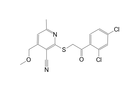 2-[2-(2,4-Dichloro-phenyl)-2-oxo-ethylsulfanyl]-4-methoxymethyl-6-methyl-nicotinonitrile