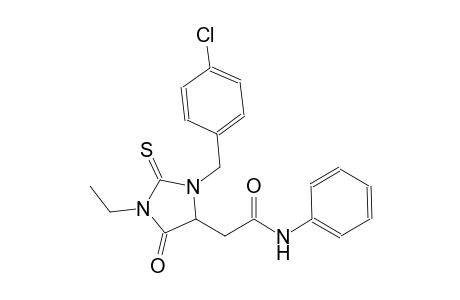 2-[3-(4-chlorobenzyl)-1-ethyl-5-oxo-2-thioxo-4-imidazolidinyl]-N-phenylacetamide