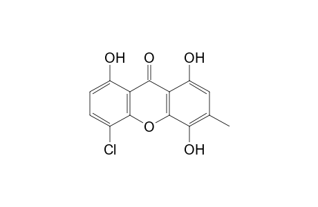 5-chloro-1,4,8-trihydroxy-3-methyl-9H-xanthen-9-one