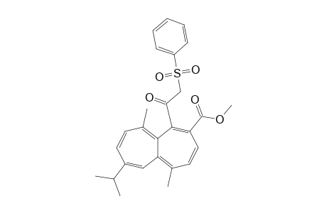 Methyl 9-isopropyl-1,6-dimethyl-5-[(phenylsulfonyl)acetyl]heptalene-4-carboxylate