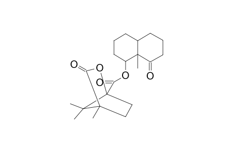 2-Oxabicyclo[2.2.1]heptan-3-one-1-carboxylic acid, 4,7,7-trimethyl-, 8-oxo-8a-methyldecalin-1-yl ester