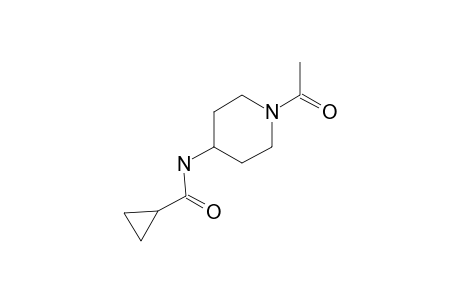 N-(4-Piperidinyl)cyclopropanecarboxamide, N'-acetyl-