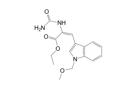 N-[1-(Ethoxycarbonyl)-2-(N-methoxymethylindol-3-yl)ethenyl]urea