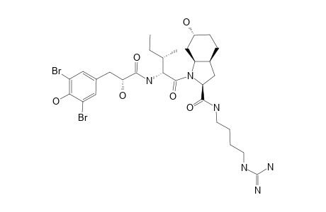 AERUGINOSIN_GE730;D-M,M-DI-BR-P-HPLA-D-ALLO-ILE-L-CHOI-AGMATIME