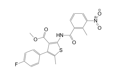 methyl 4-(4-fluorophenyl)-5-methyl-2-[(2-methyl-3-nitrobenzoyl)amino]-3-thiophenecarboxylate