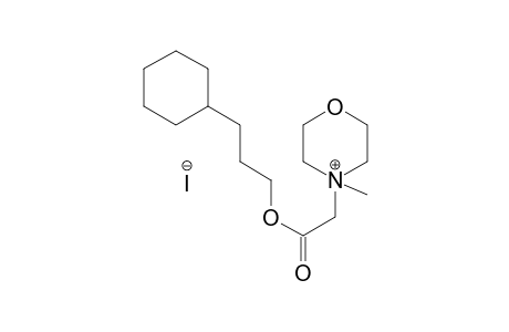 morpholinium, 4-[2-(3-cyclohexylpropoxy)-2-oxoethyl]-4-methyl-,iodide