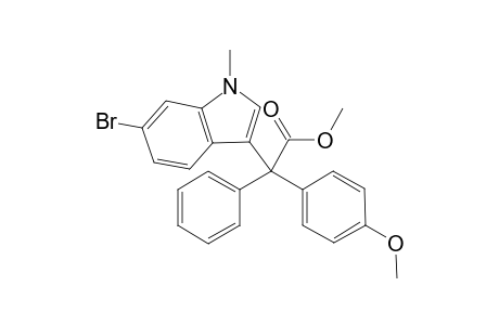 Methyl 2-(6-bromo-1-methyl-1H-indol-3-yl)-2-(4-methoxyphenyl)-2-phenylacetate