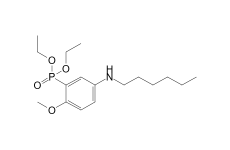 (5-Hexylamino-2-methoxy-phenyl)-phosphonic acid diethyl ester
