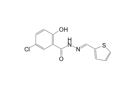 5-chloro-2-hydroxy-N'-[(E)-2-thienylmethylidene]benzohydrazide