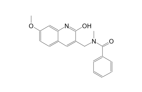 N-[(2-hydroxy-7-methoxy-3-quinolinyl)methyl]-N-methylbenzamide
