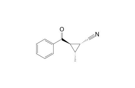 (1R*,2R*,3S*)-2-Benzoyl-3-methylcyclopropanecarbonitrile
