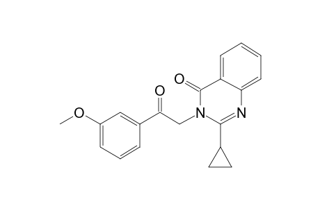 2-Cyclopropyl-3-[2-(3-methoxyphenyl)2-oxoethyl]-3H-quinazolin-4-one