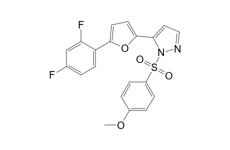 5-[5-(2,4-difluorophenyl)-2-furyl]-1-[(p-methoxyphenyl)sulfonyl] pyrazole