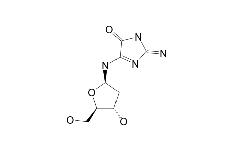 2-AMINO-5-[(2-DEOXY-BETA-D-ERYTHRO-PENTOFURANOSYL)-AMINO]-4H-IMIDAZOL-4-ONE;DIZ