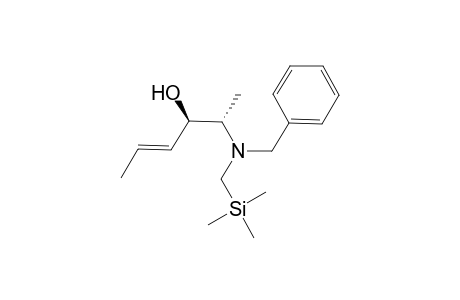 (E)-(2S,3R)-2-(Benzyl-trimethylsilanylmethyl-amino)-hex-4-en-3-ol