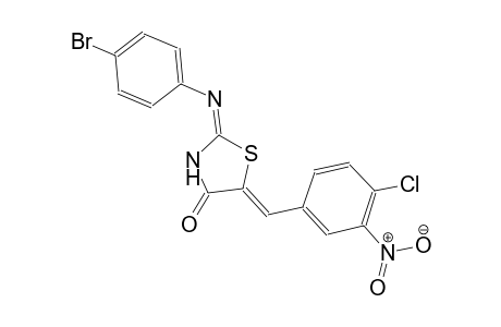 (2E,5Z)-2-[(4-bromophenyl)imino]-5-(4-chloro-3-nitrobenzylidene)-1,3-thiazolidin-4-one