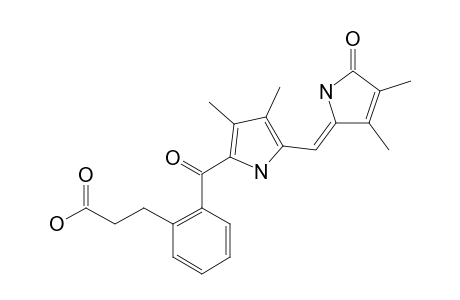 9-[2-(2-CARBOXYETHYL)-BENZOYL]-2,3,7,8-TETRAMETHYLDIPYRRINONE