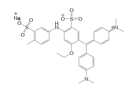 Methylium, bis[4-(dimethylamino)phenyl][2-methoxy-4-[[4-methyl-3-sulfophenyl]amino]-5-sulfophenyl]-, sodium salt