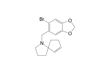 1-(6-Bromobenzo[1,3]dioxol-5-ylmethyl)-1-azaspiro[4.4]non-6-ene