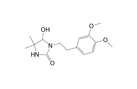 2-Imidazolidinone, 1-[2-(3,4-dimethoxyphenyl)ethyl]-5-hydroxy-4,4-dimethyl-