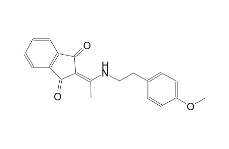 2-(1-{[2-(4-methoxyphenyl)ethyl]amino}ethylidene)-1H-indene-1,3(2H)-dione