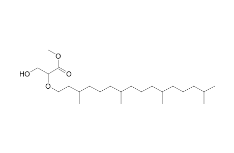 Propanoic acid, 3-hydroxy-2-[(3,7,11,15-tetramethylhexadecyl)oxy]-, methyl ester