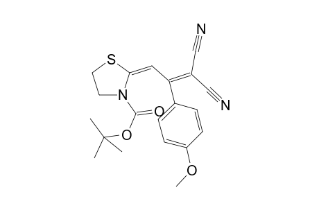t-Butyl 2-[3',3'-dicyano-2'-(4"-methoxyphenyl)allylidene]-thiazolidine-3-carboxylate