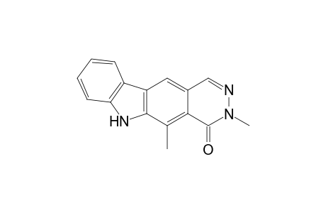 3,6-Dihydro-3,5-dimethyl-4H-pyridazino[4,5-b]carbazol-4-one