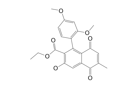 6-ETHOXYCARBONYL-5-(2,4-DIMETHOXYPHENYL)-7-HYDROXY-2-METHYL-1,4-NAPHTHOQUINONE