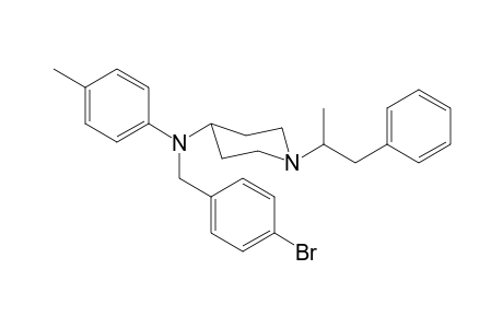 N-4-Bromobenzyl-N-4-methylphenyl-1-(1-phenylpropan-2-yl)piperidin-4-amine