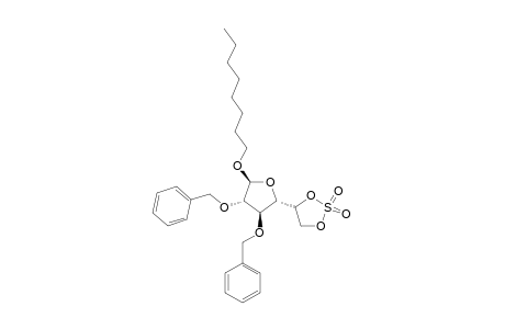 N-OCTYL-2,3-DI-O-BENZYL-5,6-O-SULFONYL-BETA-D-GALACTOFURANOSIDE