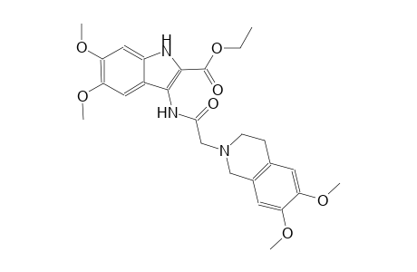 ethyl 3-{[(6,7-dimethoxy-3,4-dihydro-2(1H)-isoquinolinyl)acetyl]amino}-5,6-dimethoxy-1H-indole-2-carboxylate