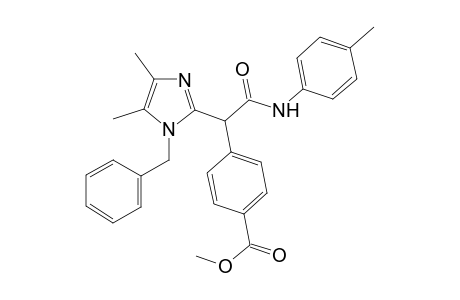 2-(1-Benzyl-4,5-dimethylimidazol-2-yl)-2-(4-methoxycarbonylphenyl)acetic acid N-(4-methylphenyl)amide