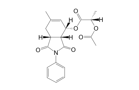 (S)-2-Acetoxy-propionic acid (3aR,4S,7aR)-6-methyl-1,3-dioxo-2-phenyl-2,3,3a,4,7,7a-hexahydro-1H-isoindol-4-yl ester