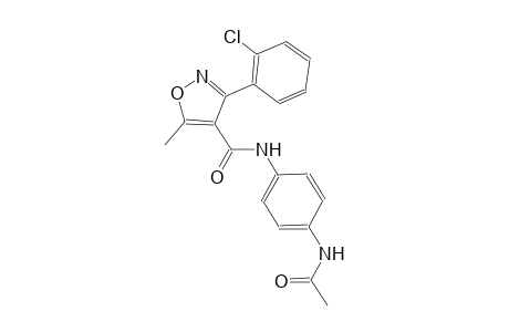 N-[4-(acetylamino)phenyl]-3-(2-chlorophenyl)-5-methyl-4-isoxazolecarboxamide