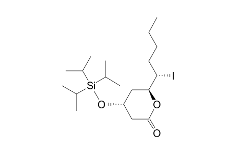 (4R,6S)-6-((S)-1-Iodo-pentyl)-4-triisopropylsilanyloxy-tetrahydro-pyran-2-one