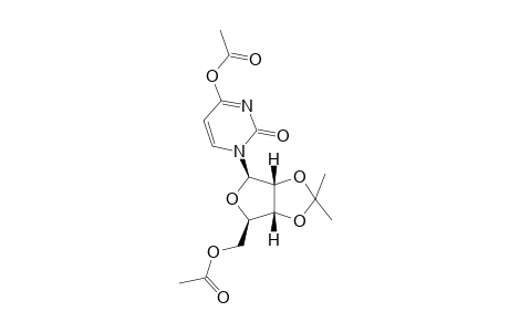 Uridine, 2',3'-O-isopropylidene-, 4,5'-diacetate