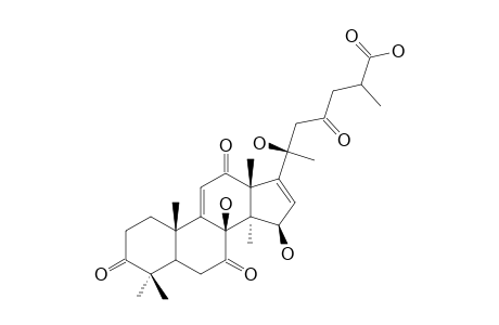 ELFVINGIC-ACID-G;8-BETA,15-BETA,20S-TRIHYDROXY-3,7,12,23-TETRAOXOLANOST-9(11),16-DIEN-26-OIC-ACID