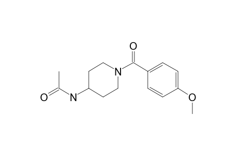 4-Piperidinamine, 1-(4-methoxybenzoyl)-, N-acetyl-