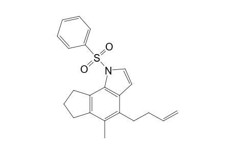 1-(benzenesulfonyl)-4-but-3-enyl-5-methyl-7,8-dihydro-6H-cyclopenta[g]indole