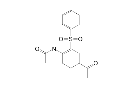 1-Acetamido-4-acetyl-2-phenylsulfonylcyclohexene