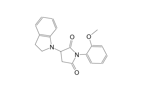 3-(2,3-dihydro-1H-indol-1-yl)-1-(2-methoxyphenyl)-2,5-pyrrolidinedione
